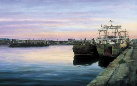 Barcos al atardecer