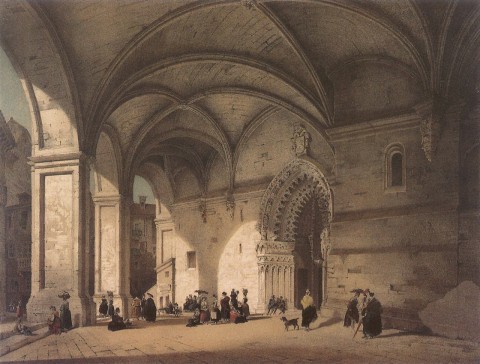 Pórtico de la Iglesia de Santiago en Bilbao