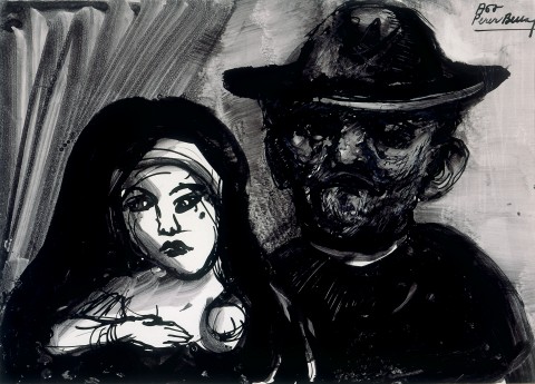 Pareja en negro